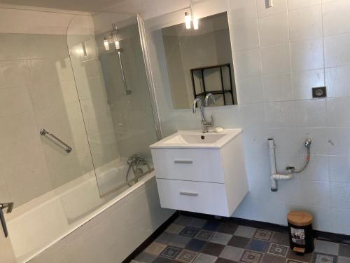 Kúpeľňa v ubytovaní Toulouse centre: T2 bis dans immeuble historique