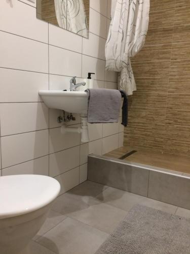 Koupelna v ubytování UBYTOVÁNÍ u BRABANTÍKA