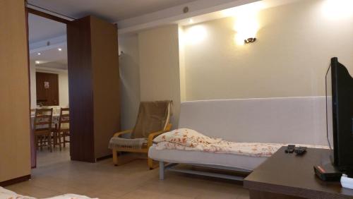 Μια τηλεόραση ή/και κέντρο ψυχαγωγίας στο Apartamenty Warka