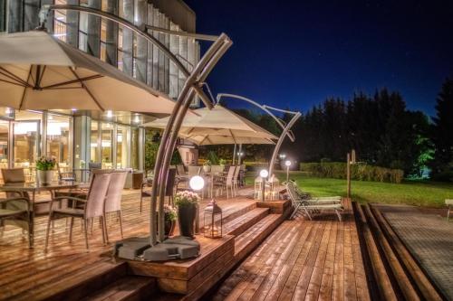 Patio nebo venkovní prostory v ubytování Hotel HP Park