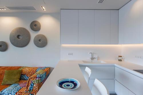 Χώρος καθιστικού στο Luxury Villas Skiathos