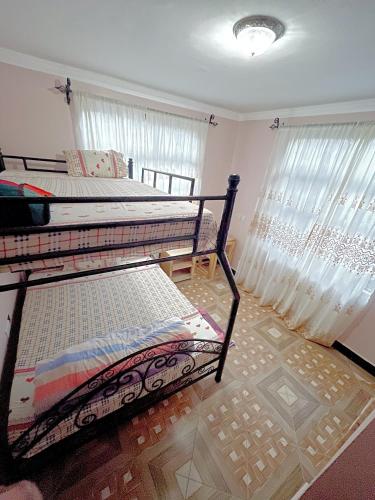 Postel nebo postele na pokoji v ubytování we are one apartment