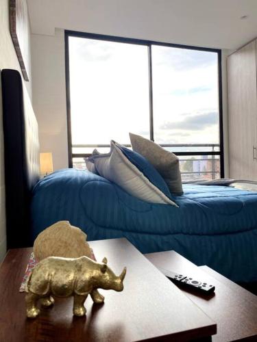 Zona de estar de Luxury Comfort Loft Chapinero Excelente Ubicación
