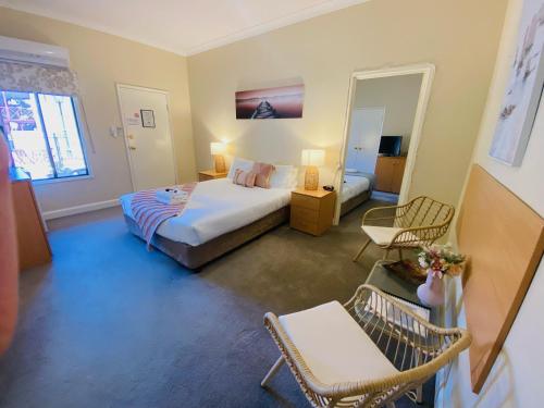 Katil atau katil-katil dalam bilik di Settlers House York