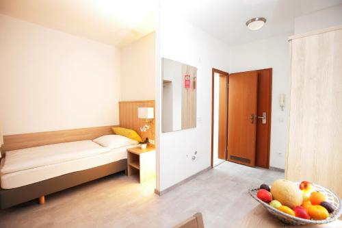 Hotel Drei Kaiserbergeにあるベッド