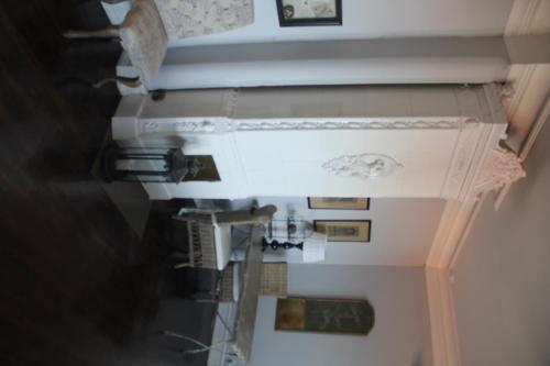 an overhead view of a stairway in a house at Von Otterska Villan i Gränna in Gränna