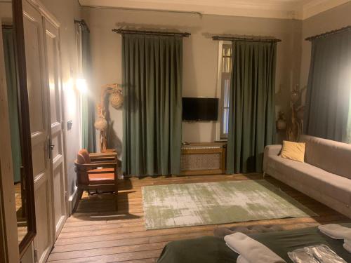 TV a/nebo společenská místnost v ubytování Berfinn Hotel Beşiktaş
