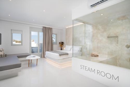Ένα μπάνιο στο Cycladic Suites & Spa