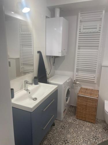 Koupelna v ubytování Apartament Kuba na Spokojnej