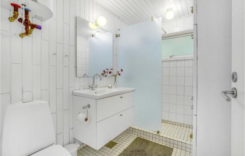 Koupelna v ubytování Amazing Home In Roslev With Wifi