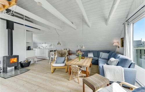 Χώρος καθιστικού στο Beautiful Home In Hvide Sande With Wifi