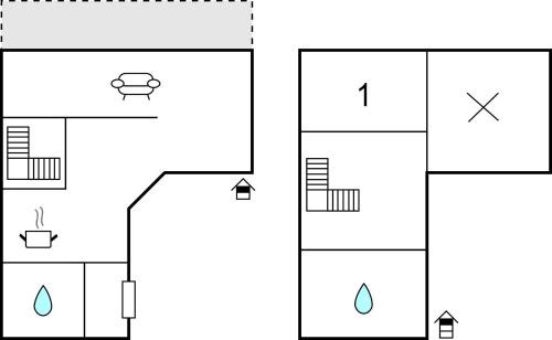 a schematic diagram of a laboratory with three different diagrams at Nice Home In Thyborøn With Wifi in Thyborøn
