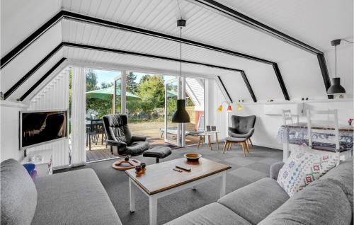 Χώρος καθιστικού στο Holiday Home Vestermarksvej Rømø Ix