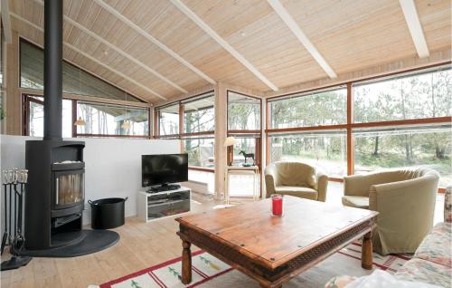 TV a/nebo společenská místnost v ubytování Holiday Home Alkevej Ålbæk Iv