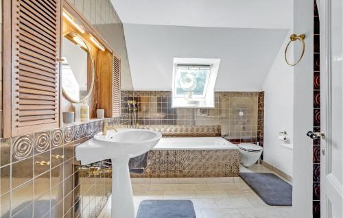 Kylpyhuone majoituspaikassa Rimersgaard