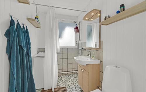 A bathroom at Lovely Home In Haarby With Wifi