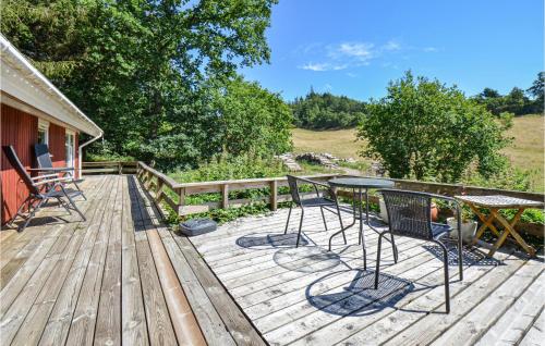 Balkón nebo terasa v ubytování One-Bedroom Holiday Home In Ebeltoft