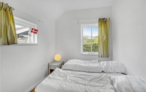 een slaapkamer met 2 bedden en een raam bij 2 Bedroom Amazing Home In Otterup in Otterup