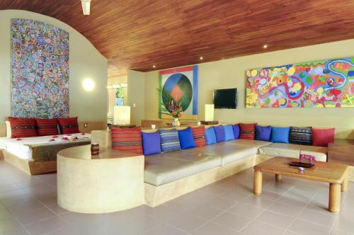 Χώρος καθιστικού στο Alma del Pacifico Hotel & Spa
