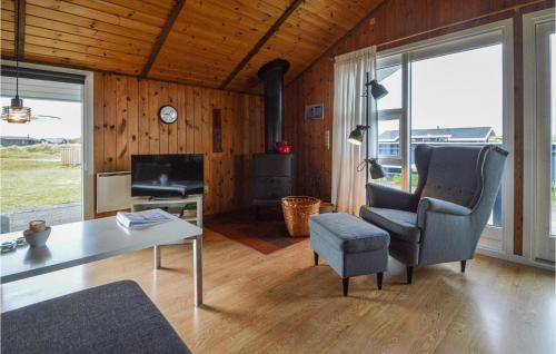 TV a/nebo společenská místnost v ubytování Holiday Home Fanø 1