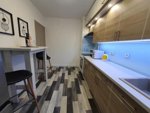 Küche/Küchenzeile in der Unterkunft Apartment Pallaton