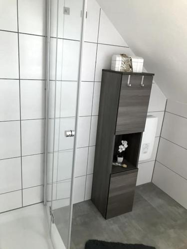 Koupelna v ubytování 1 Zi Apartment im Stadtzentrum