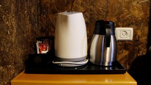 a blender sitting on top of a table at Aurora Golan in Buq‘ātā