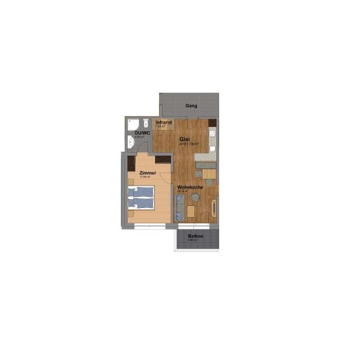a floor plan of the first floor of a house at Mein Gaisberg in Obergurgl