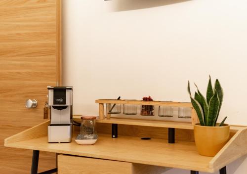 Příslušenství pro přípravu čaje a kávy v ubytování Tenuta San Martino