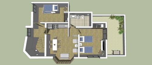 El plano del piso de Apartamento en Mendoza
