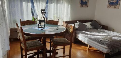 Postel nebo postele na pokoji v ubytování Miky Home
