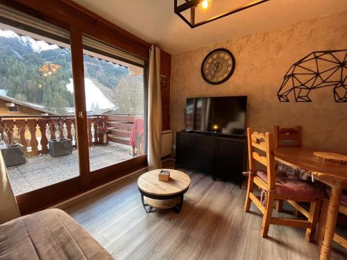 Châtel : 2 pièces pour 4 pers, terrasse, parking