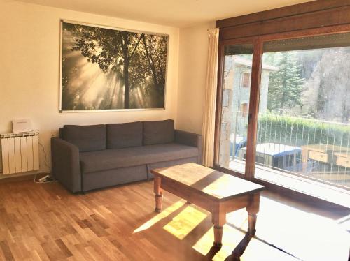 Χώρος καθιστικού στο LLANARS, en Vall de CAMPRODON Vistas Montaña de frente, ASCENSOR, Orientación Sur, Chimenea, WIFI, MOLLÓ PARK, VALLTER, HÍPICA, GOLF