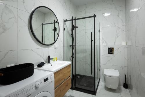 Kúpeľňa v ubytovaní Apartament Ażurowy