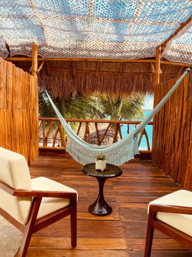 Balkoni atau teres di Xcabal Hotel boutique