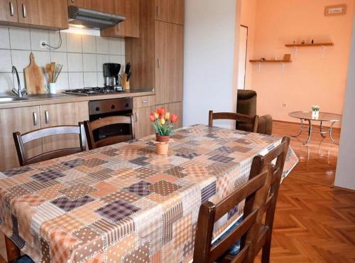Kuchyň nebo kuchyňský kout v ubytování Apartment Eufemija-Rab