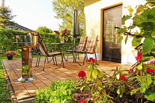 En have udenfor Ferienhaus Wolfgram