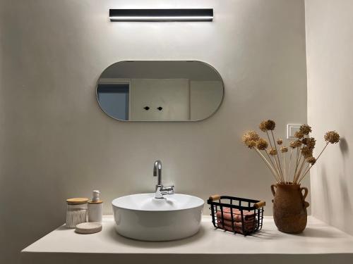 Koupelna v ubytování Apartment in Paros