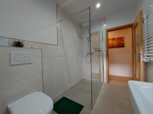 Ένα μπάνιο στο Ferienhaus Hinrichs