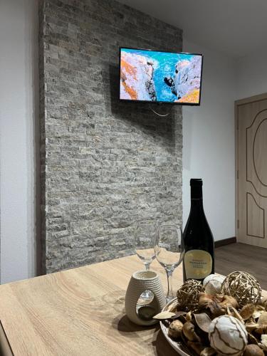 TV a/nebo společenská místnost v ubytování Guest House Tanevi