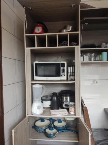 Cuisine ou kitchenette dans l'établissement Casa mobiliada