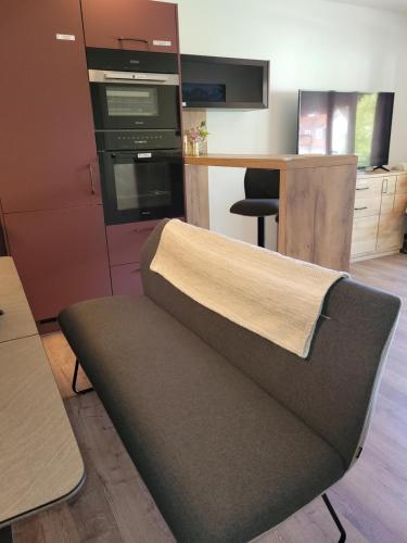 Dapur atau dapur kecil di Traumwohnung Füssen 17