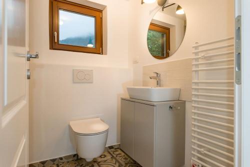 Koupelna v ubytování Chalet Savica