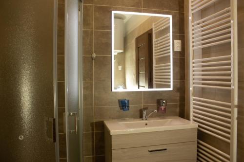 Koupelna v ubytování Apartmány Pilot