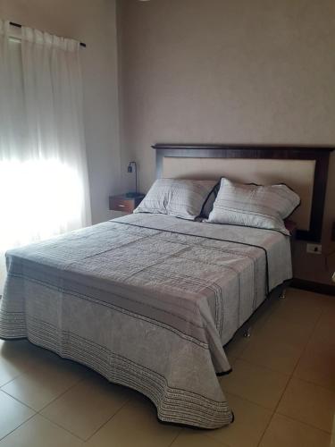 1 dormitorio con 1 cama grande en una habitación en DEPARTAMENTO NEDA 2 en Tunuyán