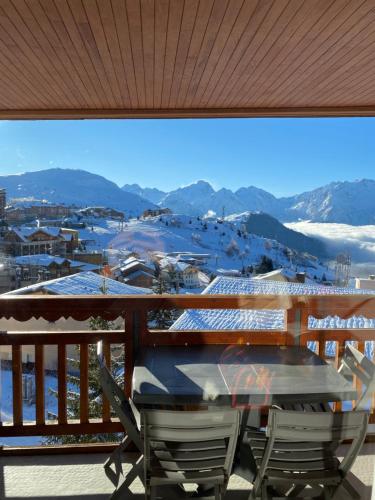 Appartement plein sud, au pied des pistes, vue imprenable