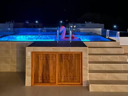 Bazén v ubytování Casa de playa en Asia-Chocaya nebo v jeho okolí