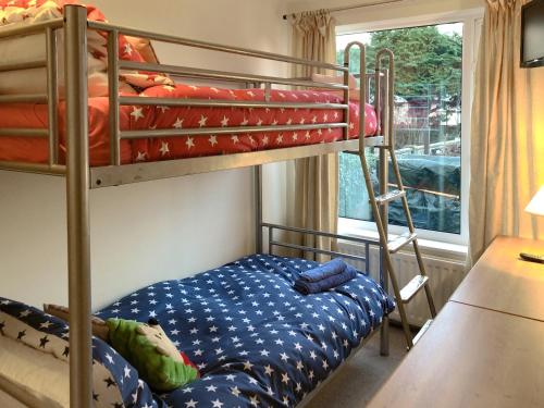 a bedroom with a bunk bed and a ladder at Casa Nostro - 27825 in Wooler