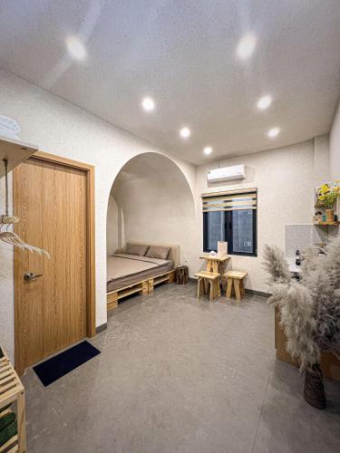 Lều Vịt Homestay Hải Phòngにあるシーティングエリア