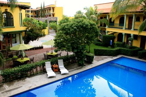 Swimming pool sa o malapit sa Hotel Oaxtepec